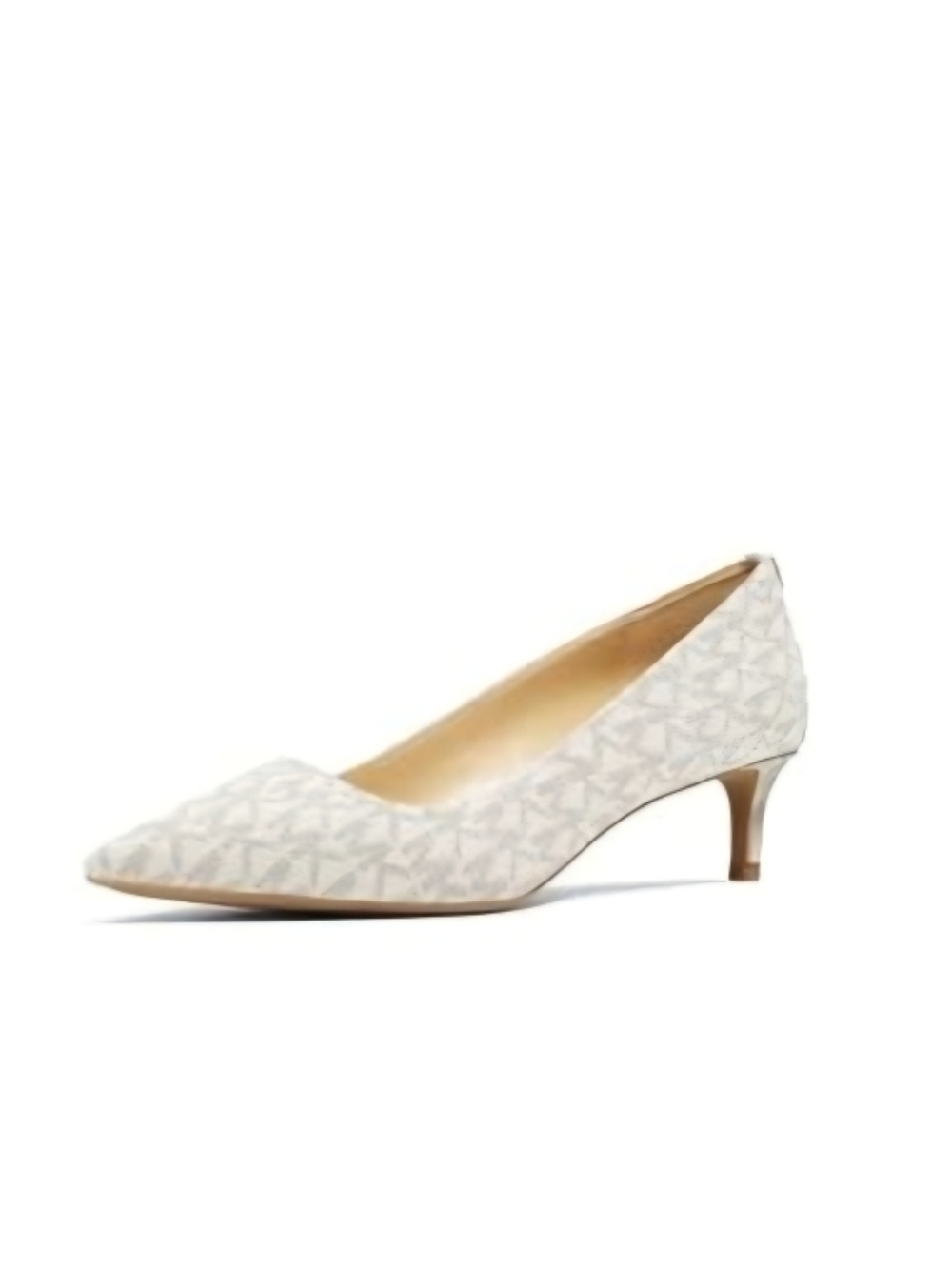 Michael Kors Alina Flex Kitten Heel Pump in Vanilla/Light Beige 9.5 - Picture 2 of 5
